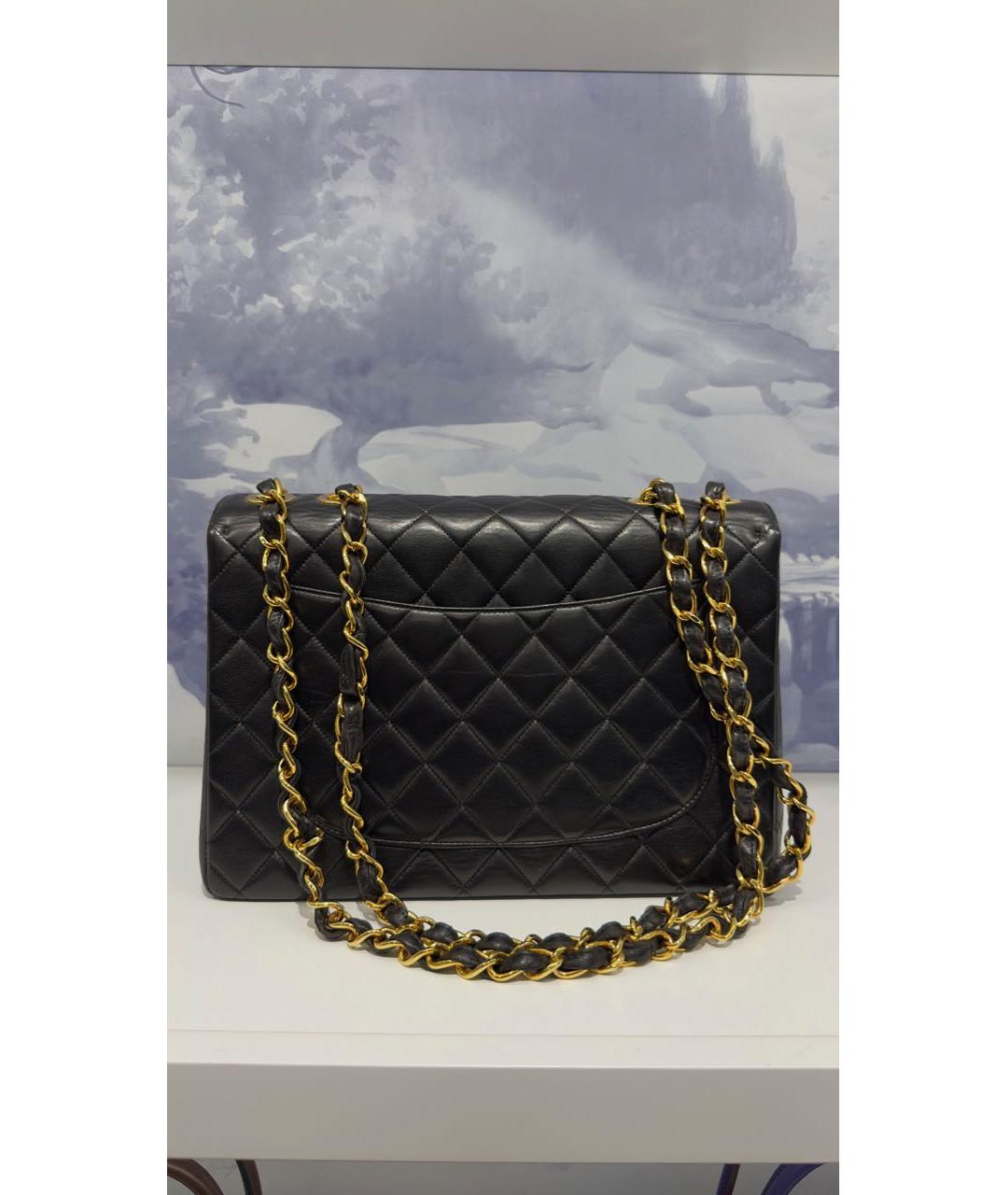 CHANEL Черная кожаная сумка через плечо, фото 2