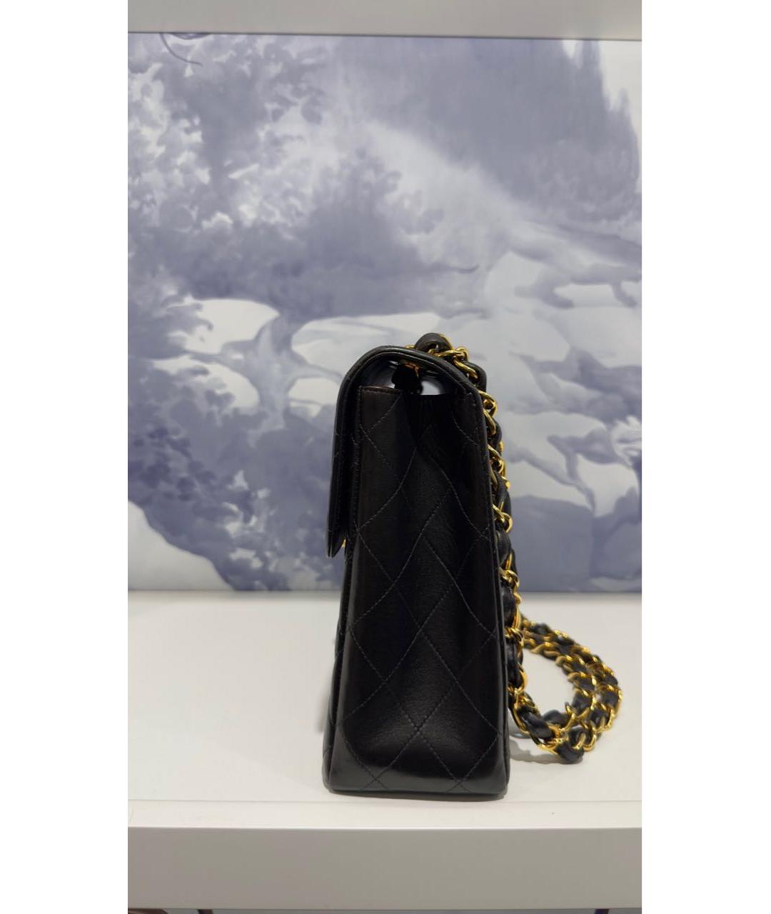 CHANEL Черная кожаная сумка через плечо, фото 4