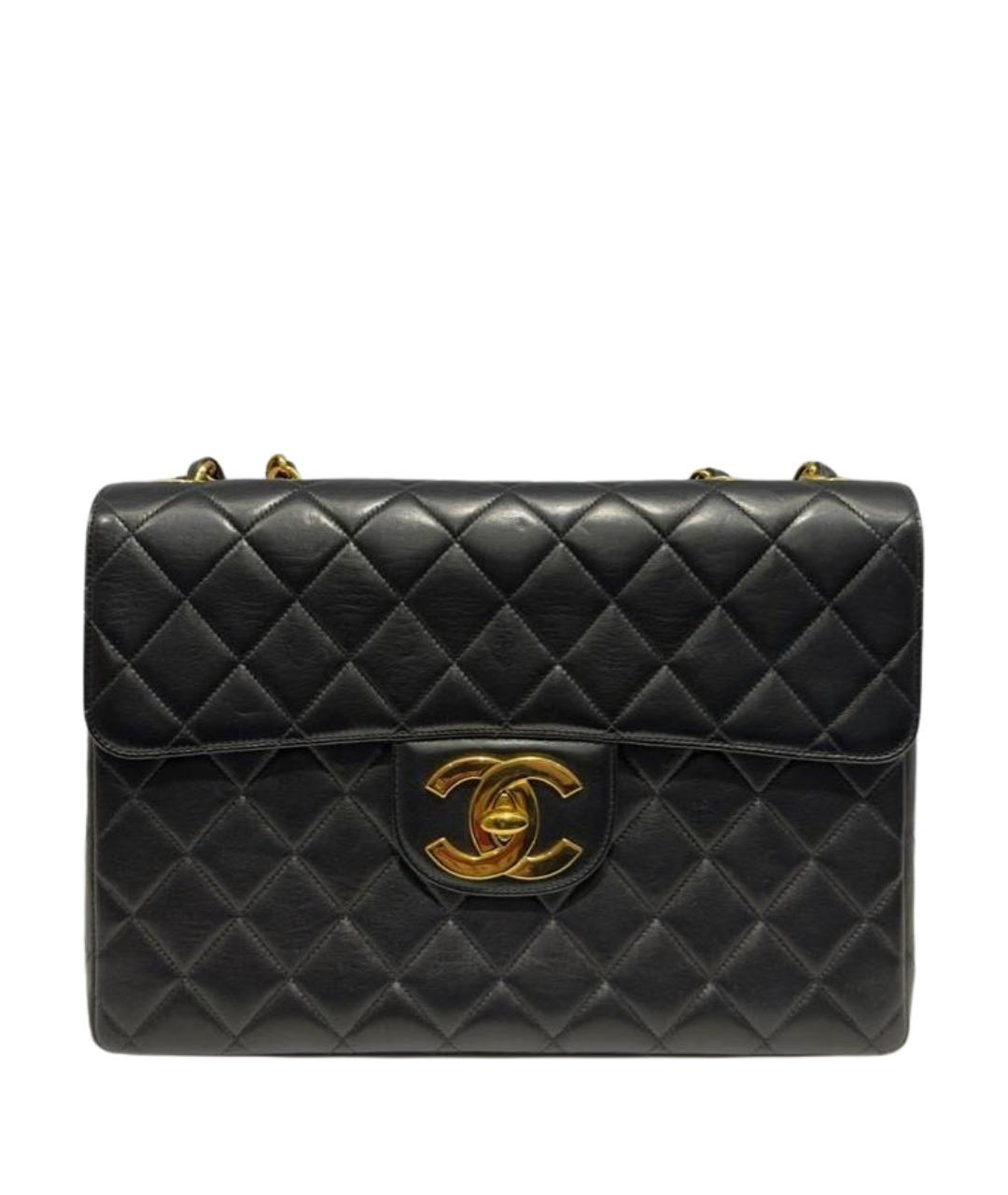 CHANEL Черная кожаная сумка через плечо, фото 1