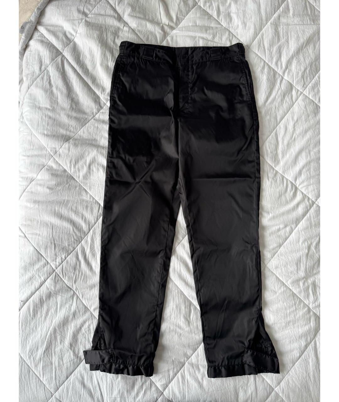 PRADA Черные повседневные брюки, фото 2