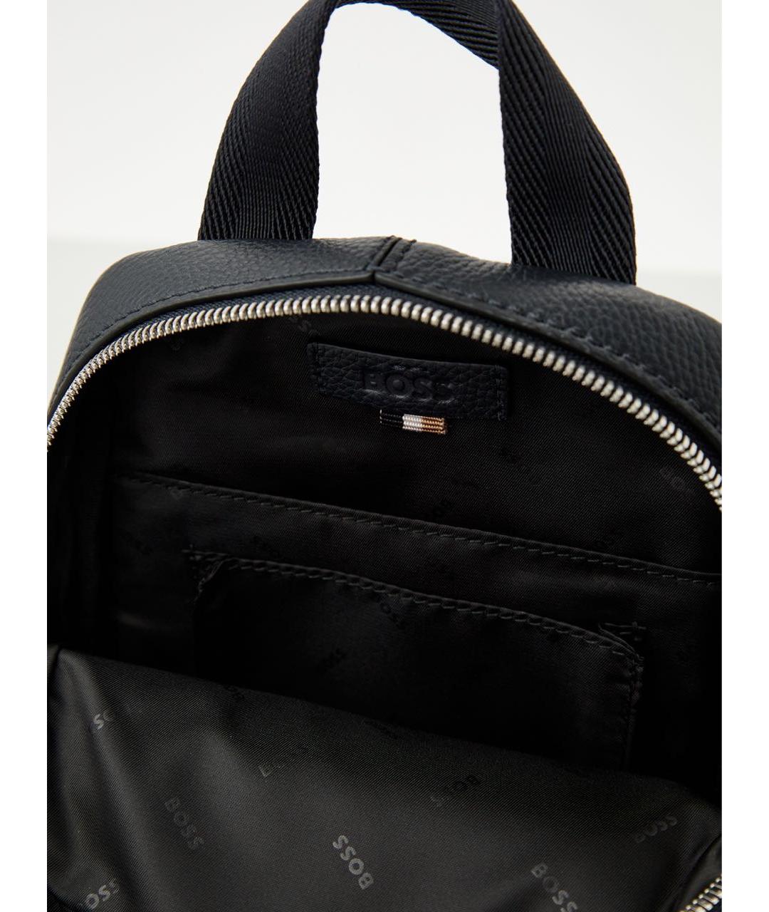 HUGO BOSS Темно-синяя хлопковая сумка на плечо, фото 5