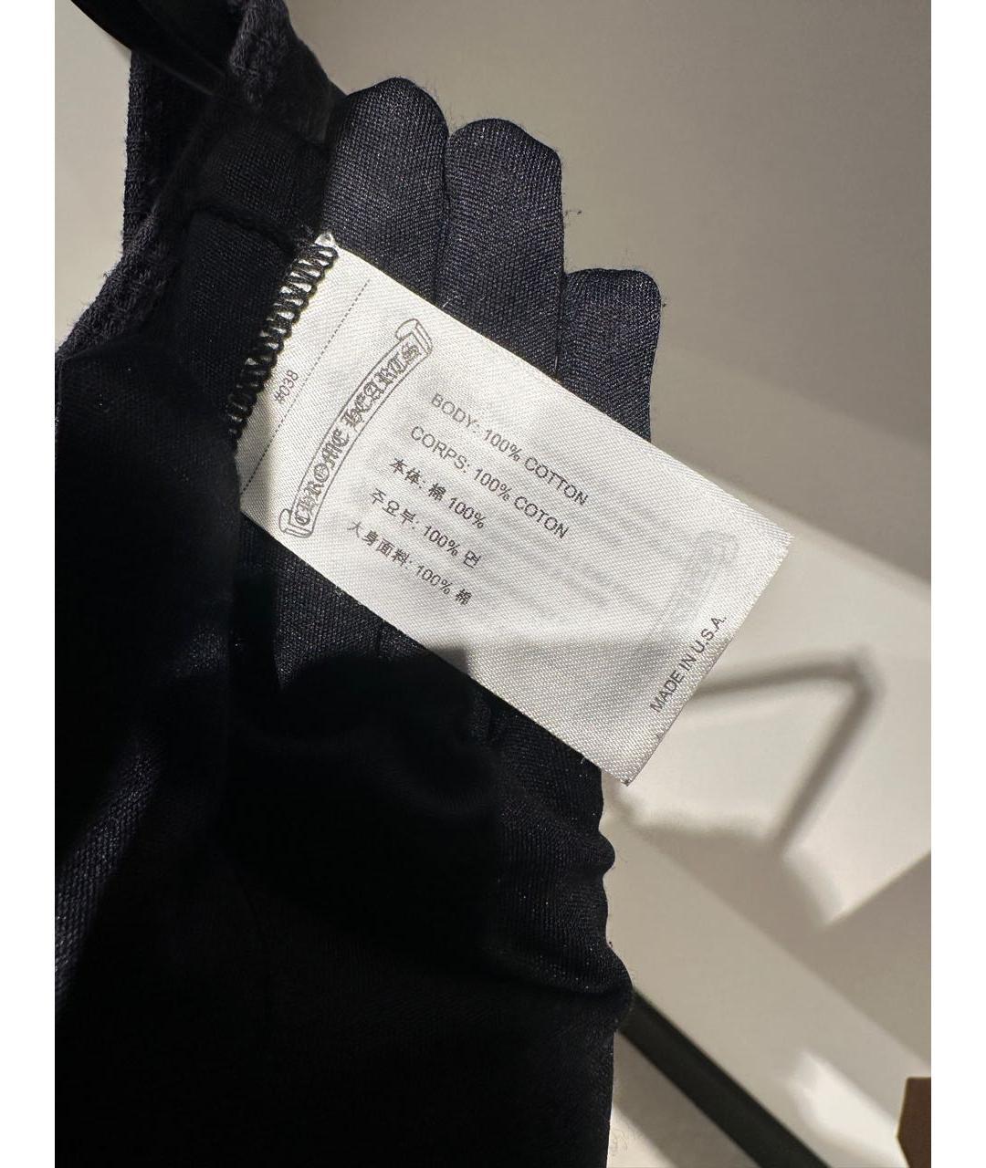 CHROME HEARTS Черная хлопковая майка, фото 3