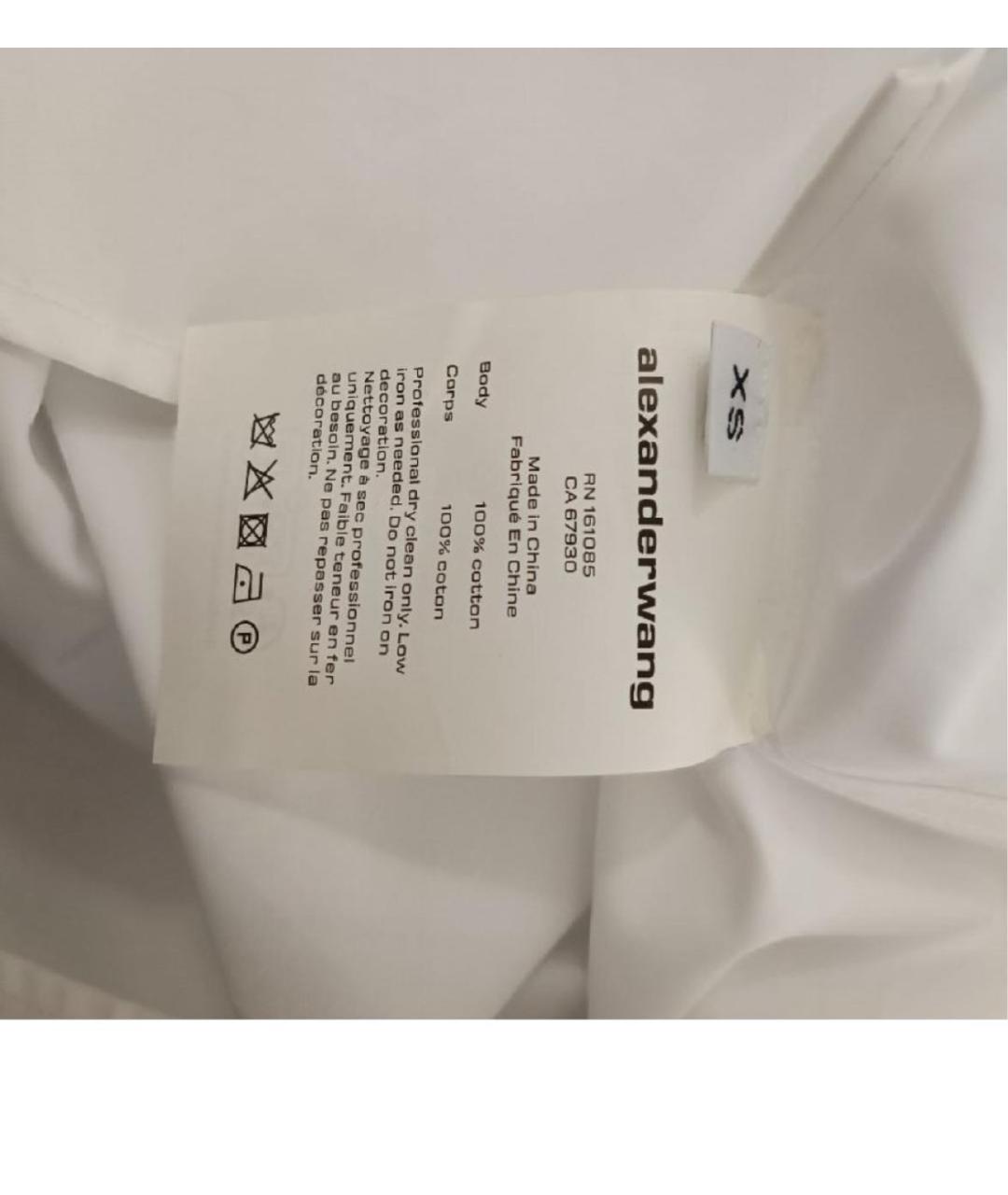 ALEXANDER WANG Белая хлопковая рубашка, фото 4