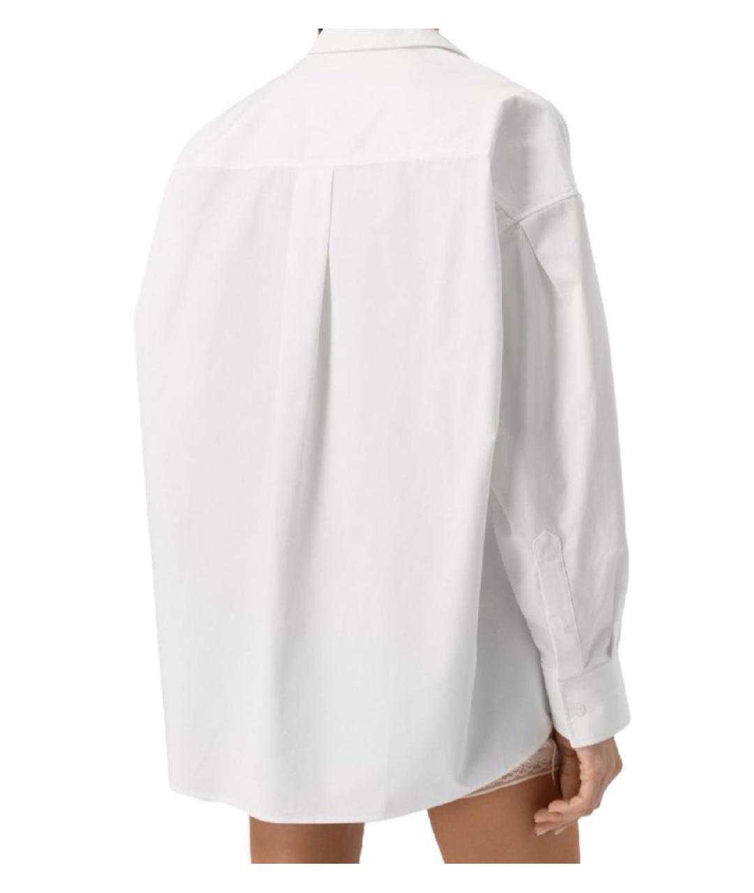 ALEXANDER WANG Белая хлопковая рубашка, фото 7