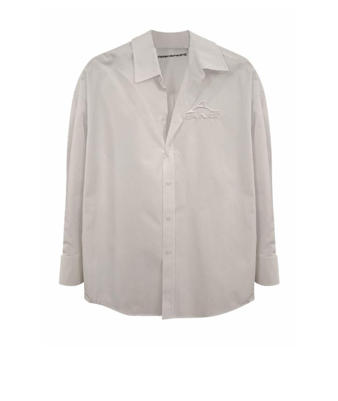 ALEXANDER WANG Белая хлопковая рубашка, фото 8