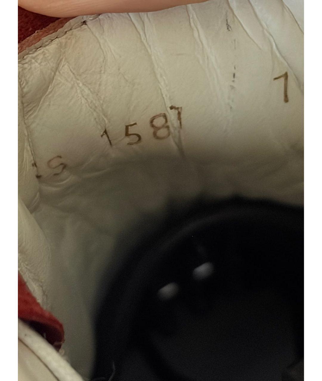 DOLCE&GABBANA Белые кожаные низкие кроссовки / кеды, фото 6