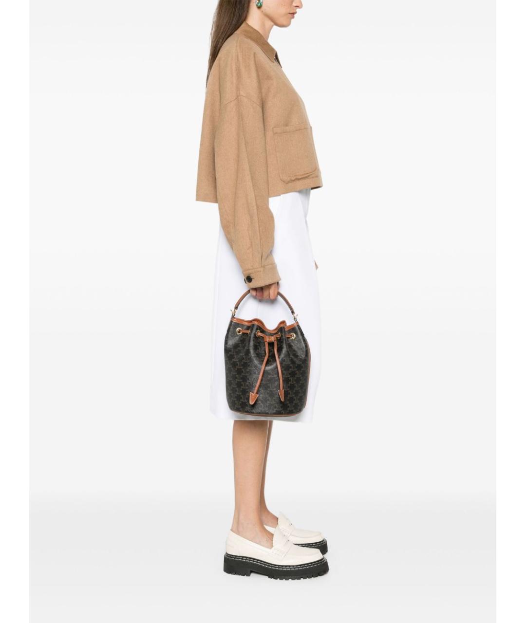 CELINE Коричневая сумка тоут, фото 4