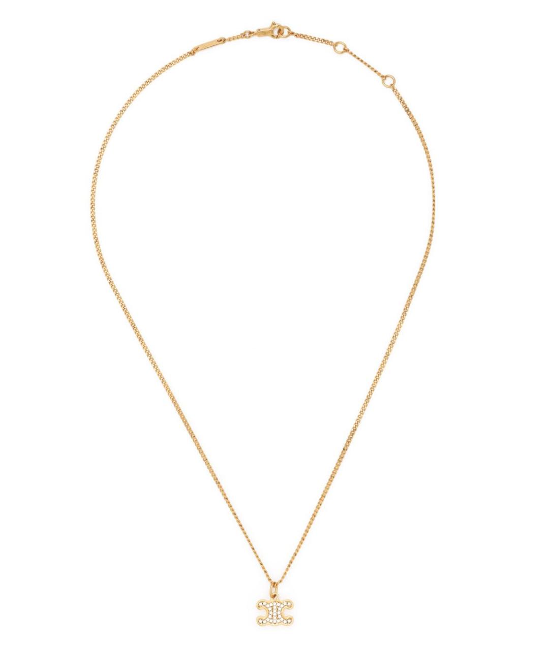 CELINE Золотое металлическое колье, фото 1