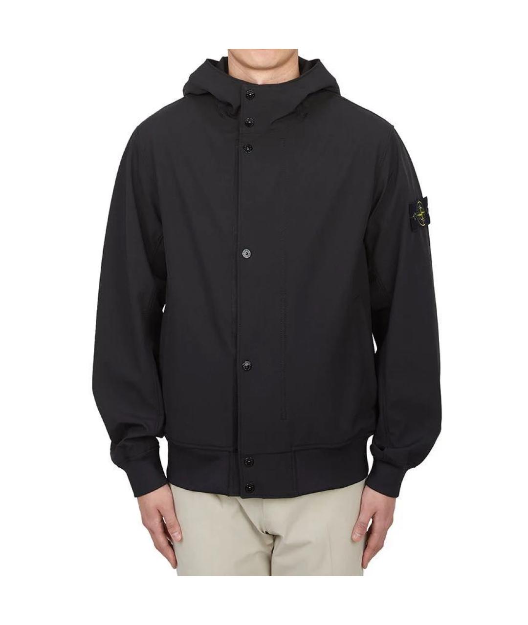 STONE ISLAND Черная полиамидовая куртка, фото 7