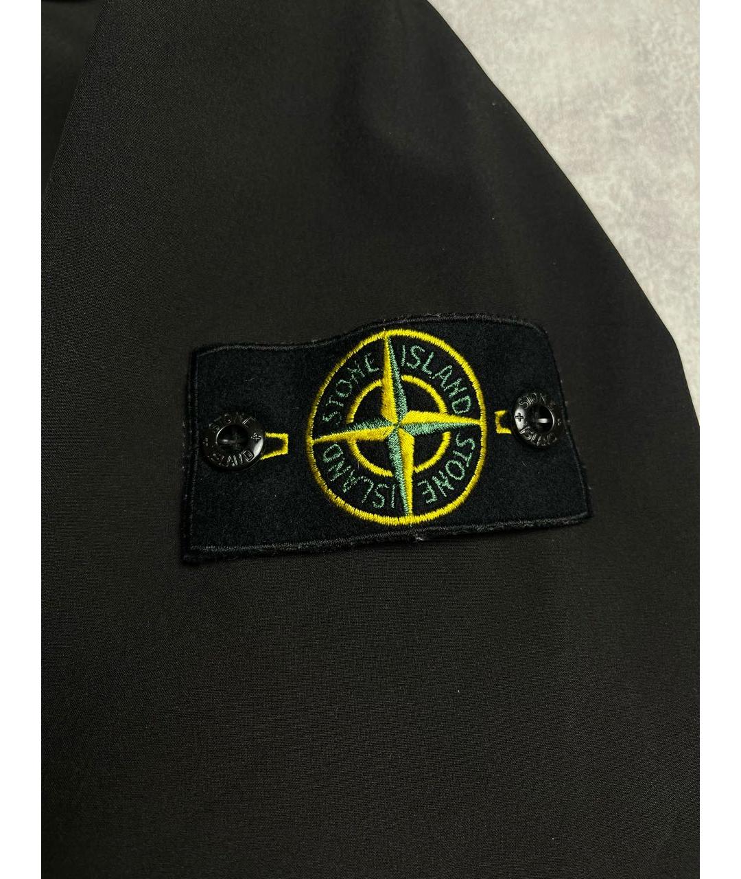 STONE ISLAND Черная полиамидовая куртка, фото 5