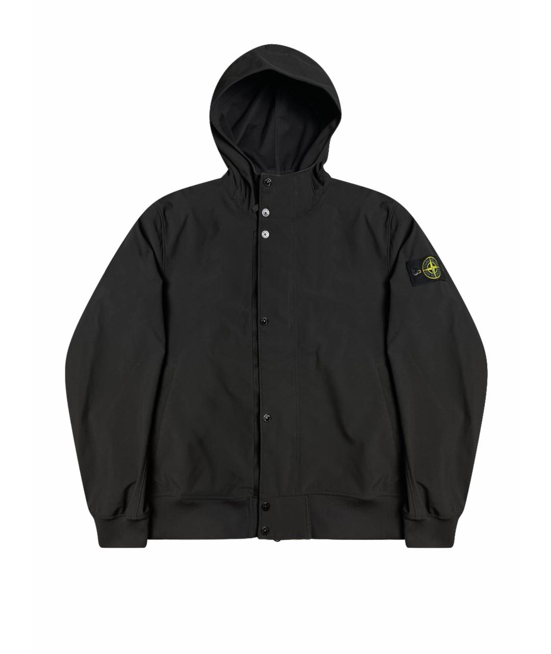 STONE ISLAND Черная полиамидовая куртка, фото 1