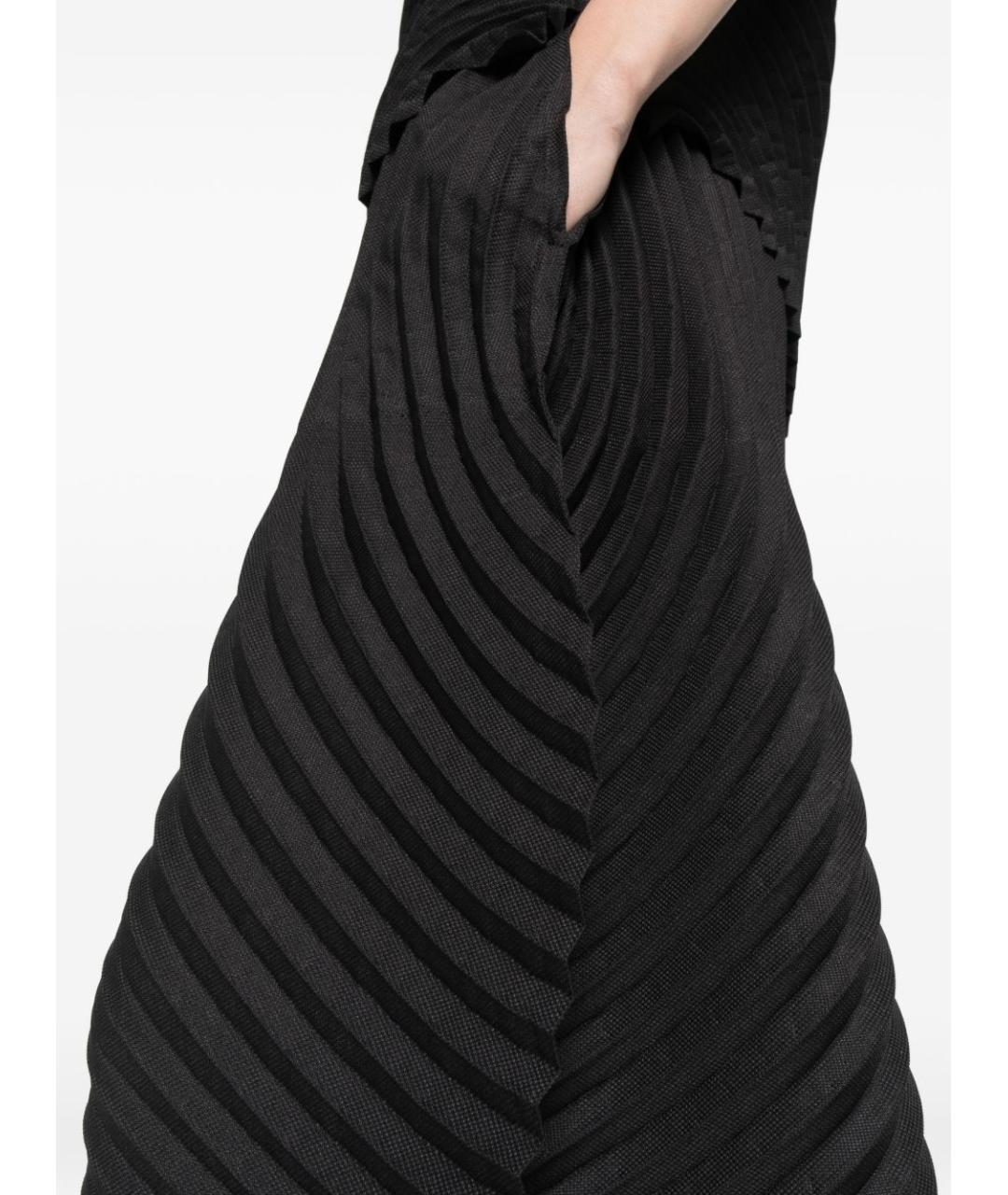 ISSEY MIYAKE Черные полиэстеровые брюки широкие, фото 2