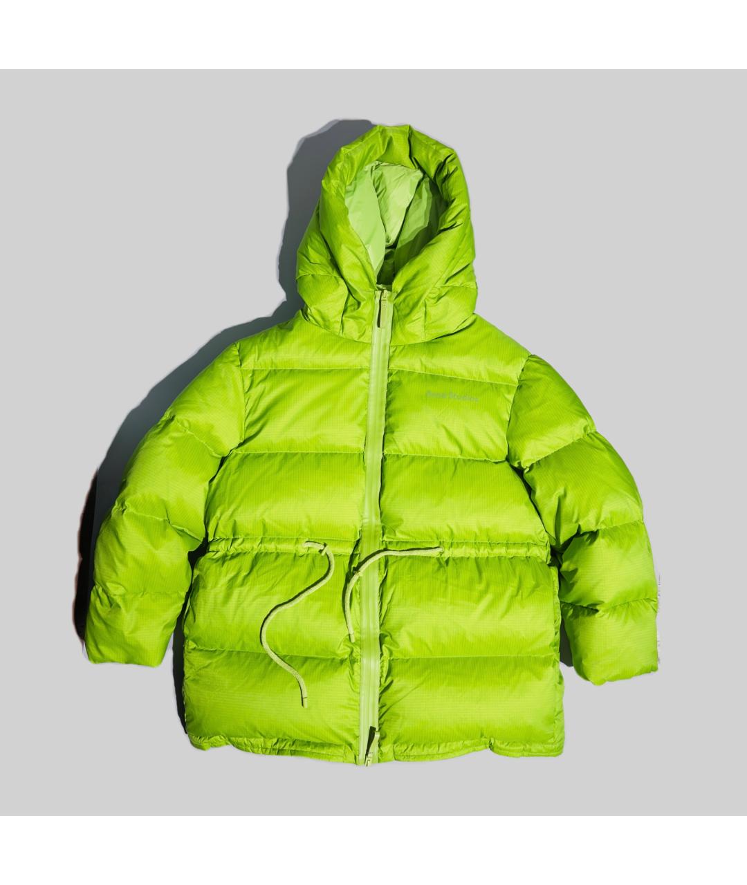 ACNE STUDIOS Салатовый полиамидовый пуховик, фото 10