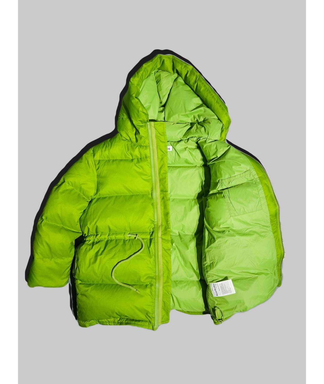 ACNE STUDIOS Салатовый полиамидовый пуховик, фото 5