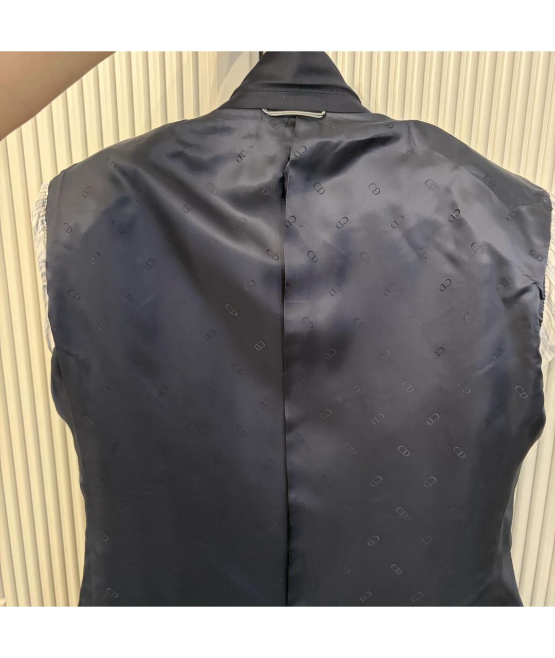 CHRISTIAN DIOR Темно-синий классический костюм, фото 3