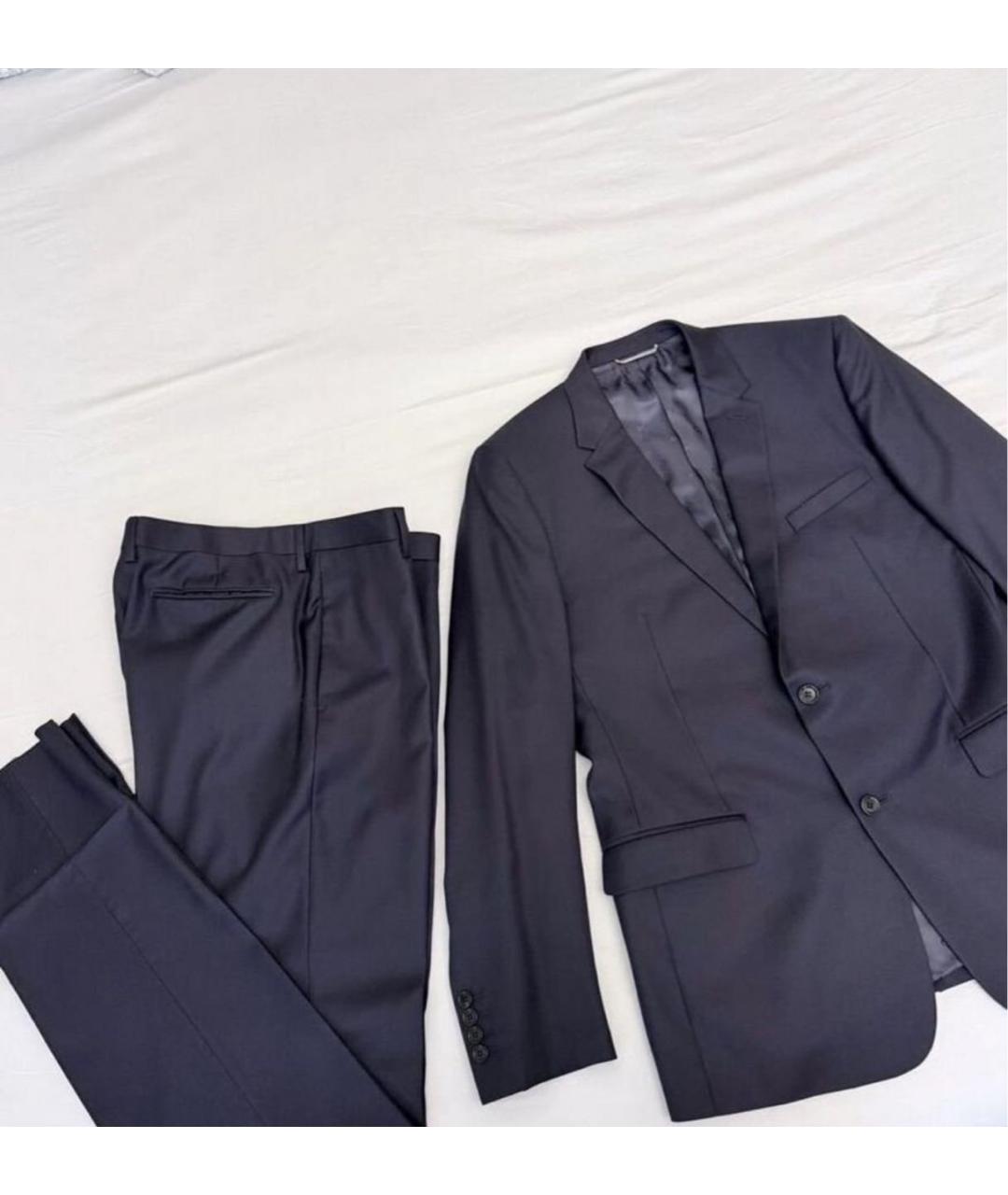 CHRISTIAN DIOR Темно-синий классический костюм, фото 5