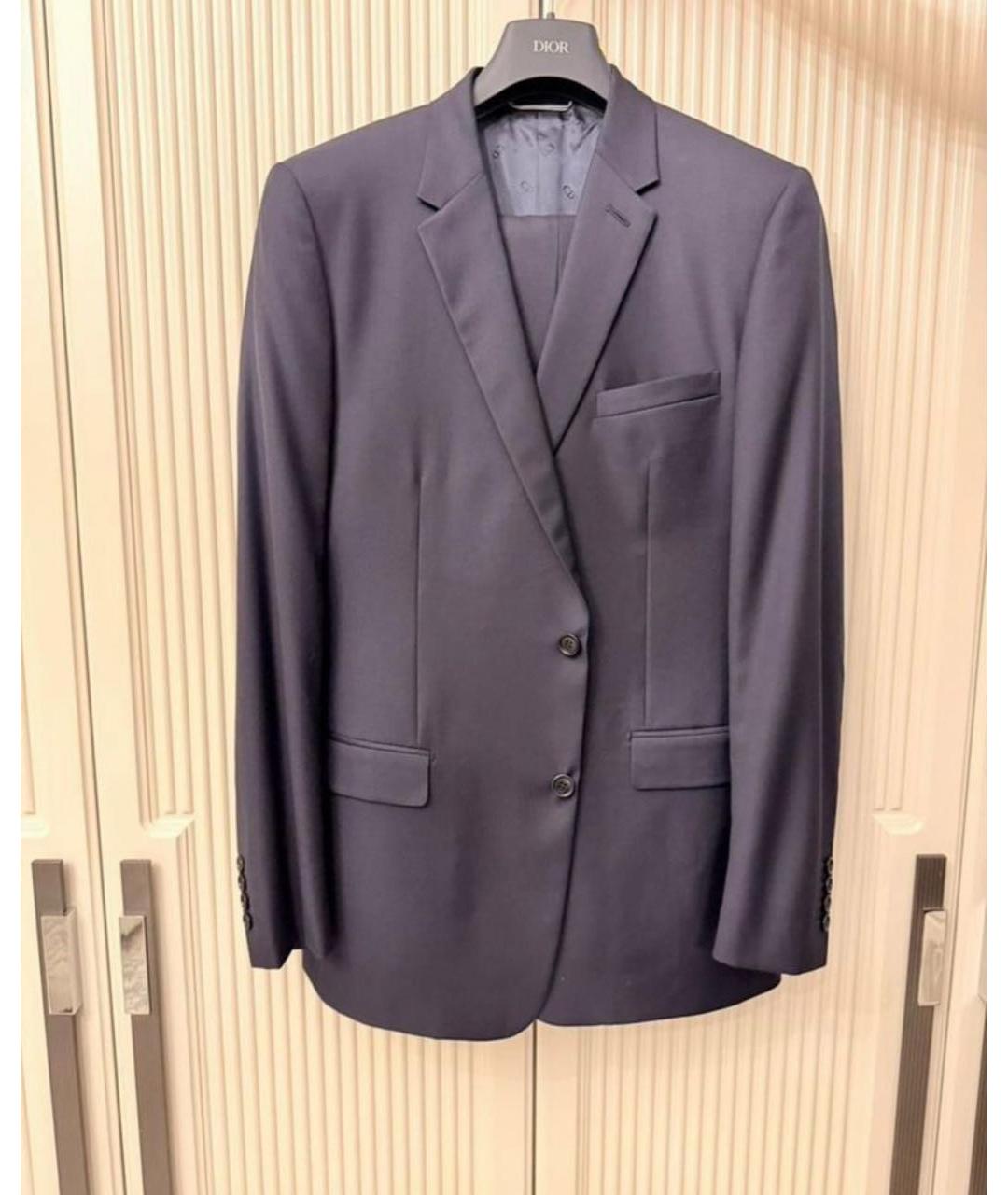 CHRISTIAN DIOR Темно-синий классический костюм, фото 8