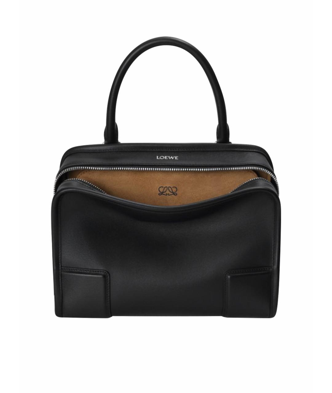 LOEWE Черная кожаная сумка тоут, фото 1