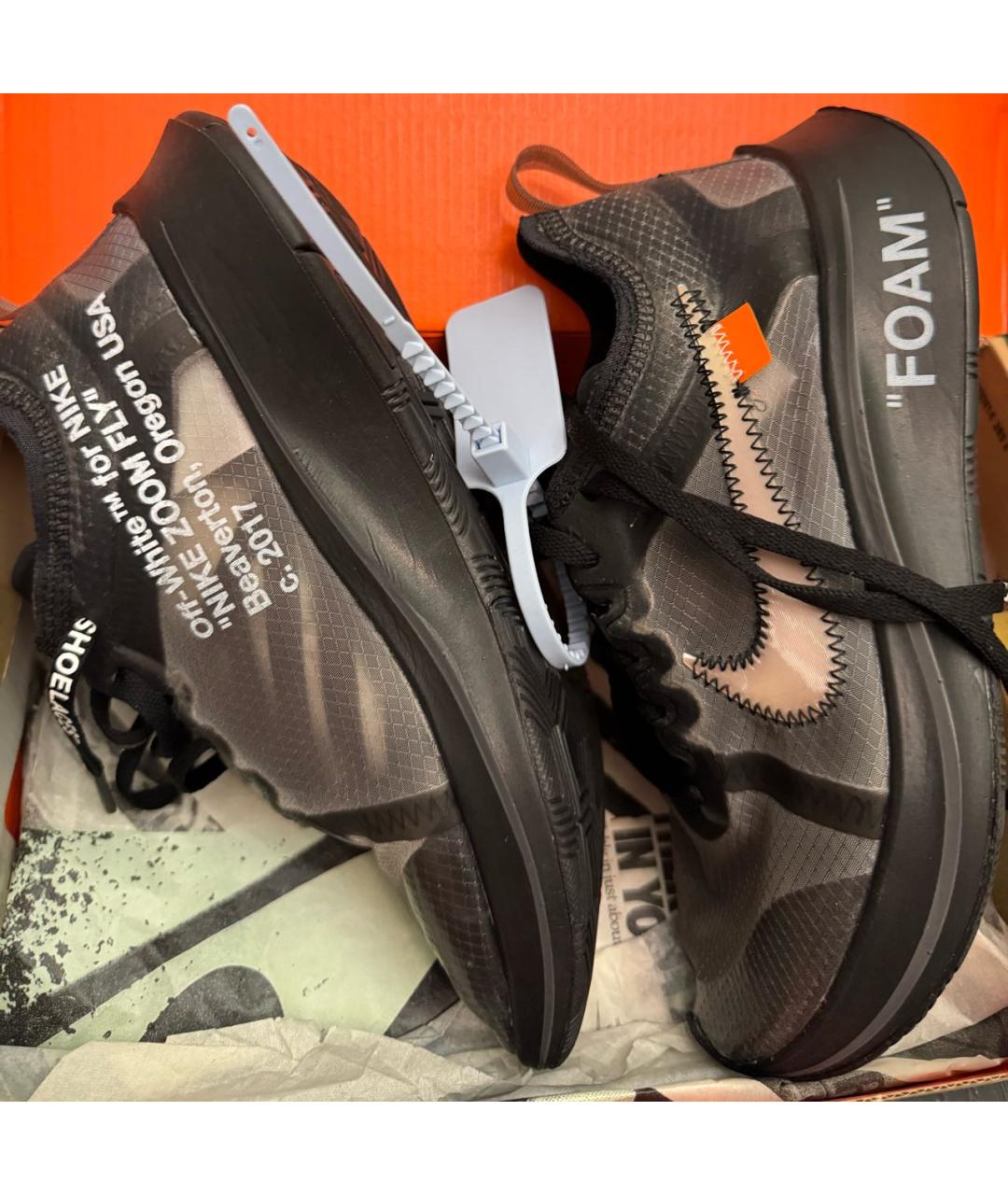 NIKE X OFF-WHITE Черные кроссовки, фото 6