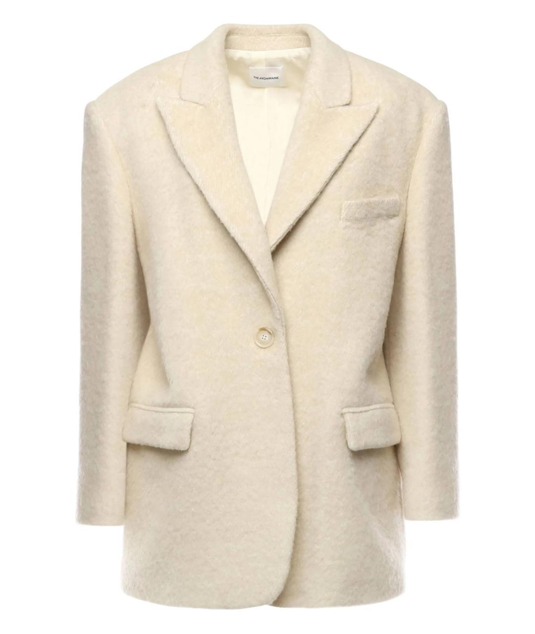 THE ANDAMANE Бежевый шерстяной жакет/пиджак, фото 1