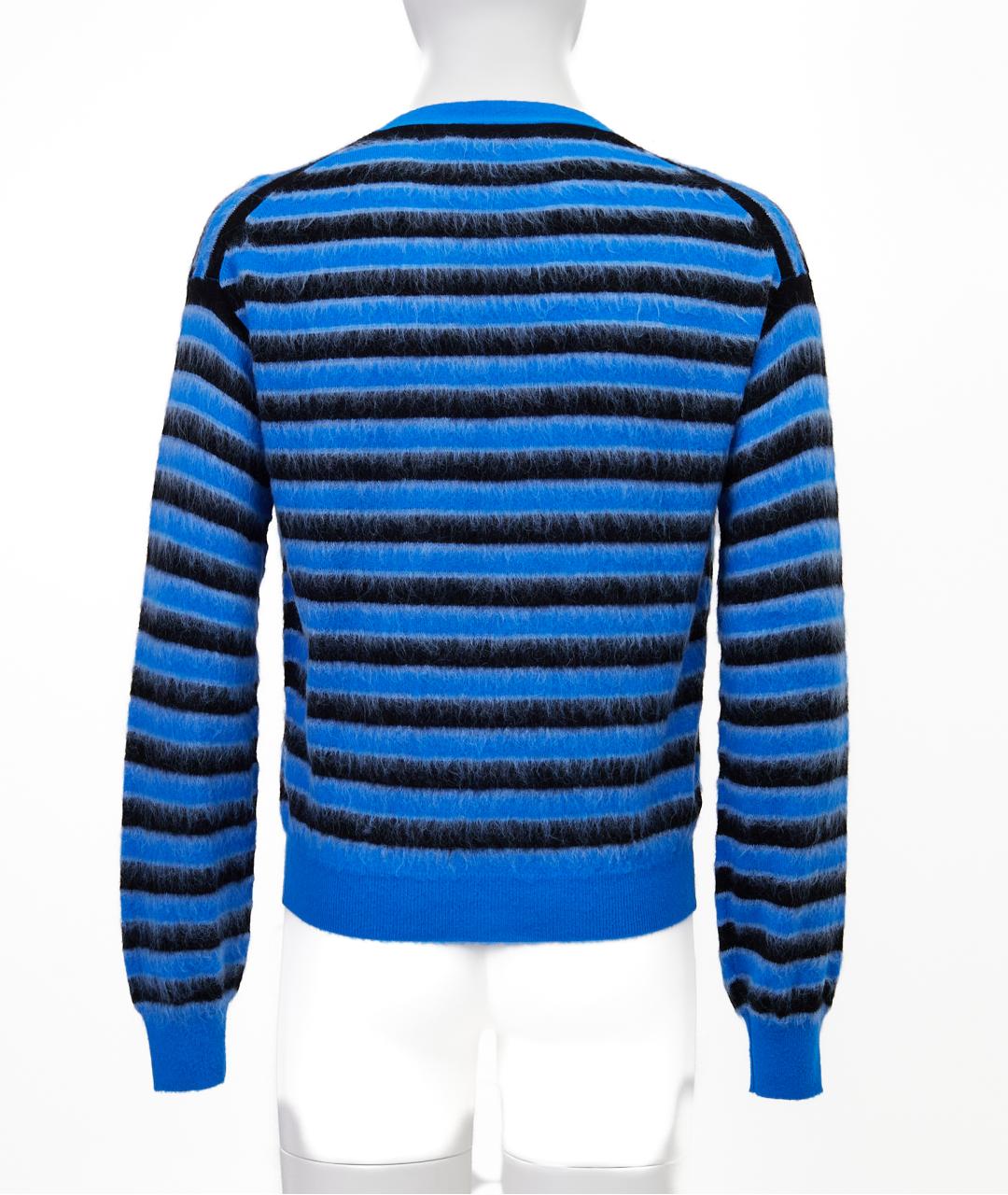 MARNI Синий шерстяной кардиган, фото 2