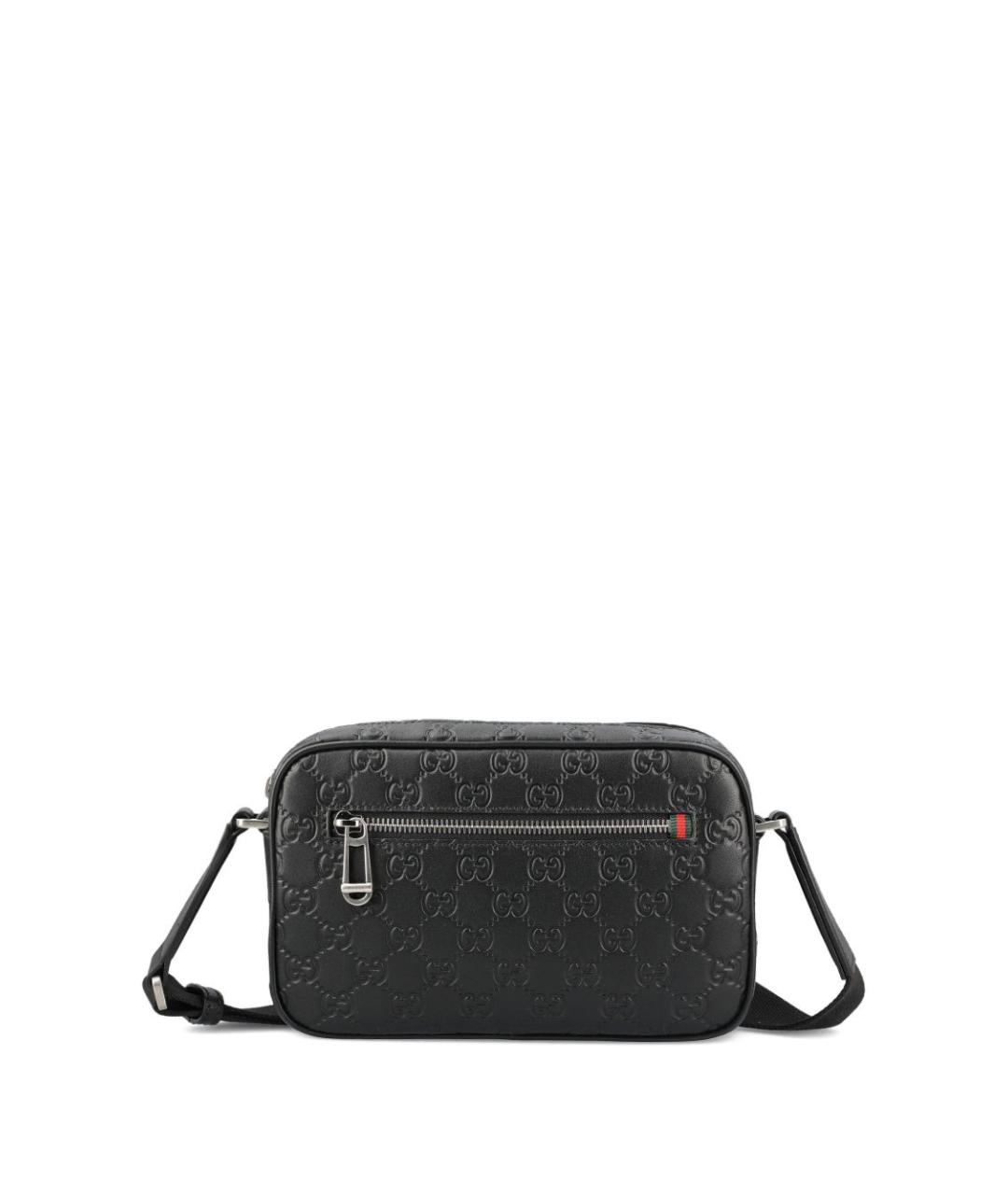 GUCCI Черная кожаная сумка на плечо, фото 1