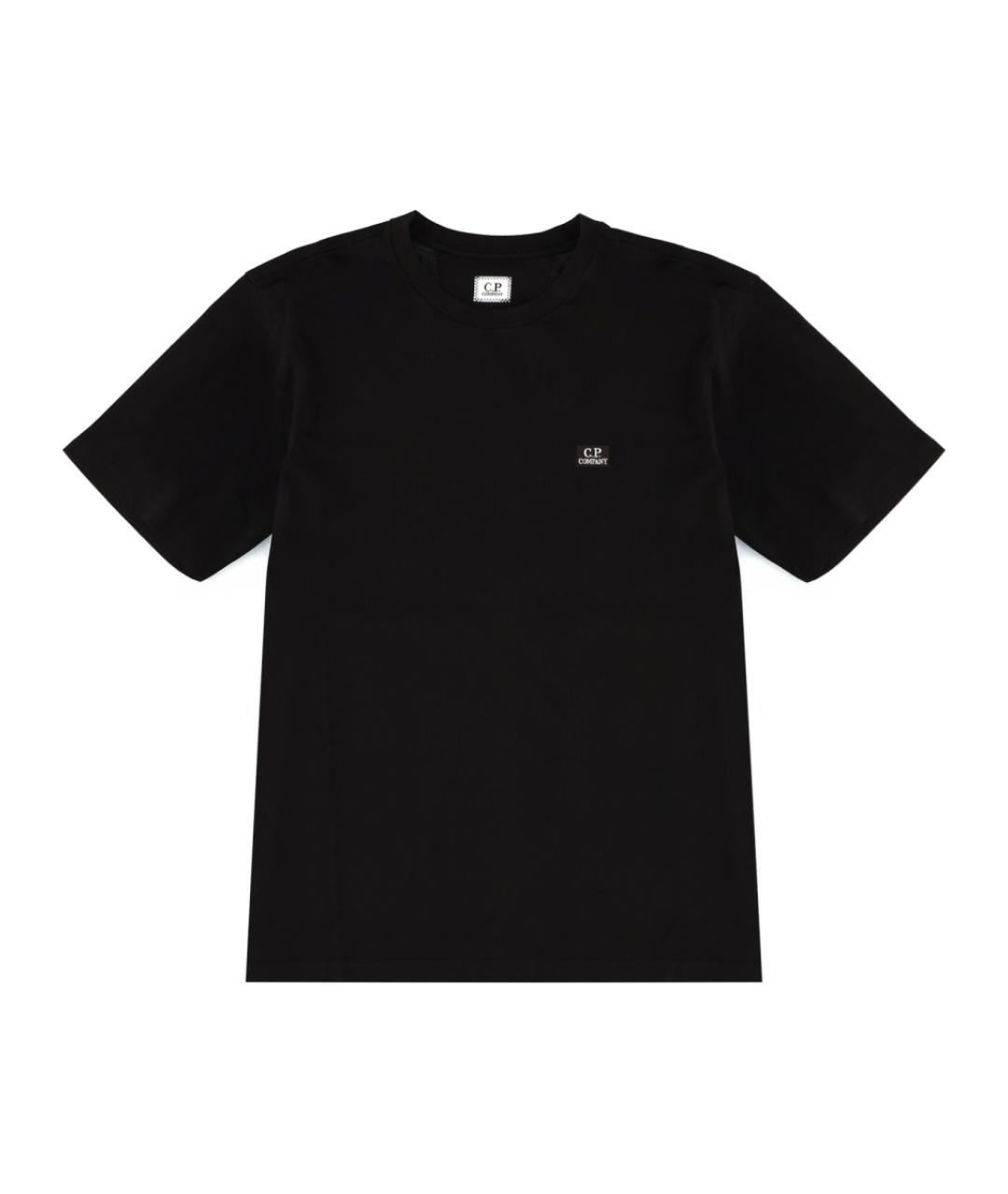 CP COMPANY Черная хлопковая футболка, фото 1