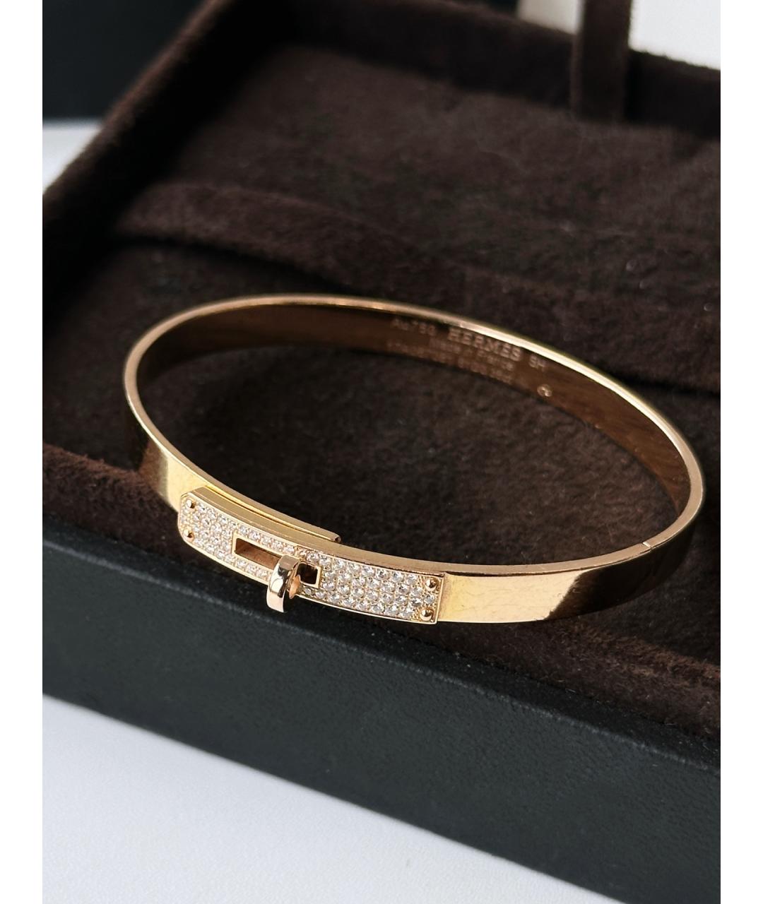 HERMES Золотой браслет из розового золота, фото 3