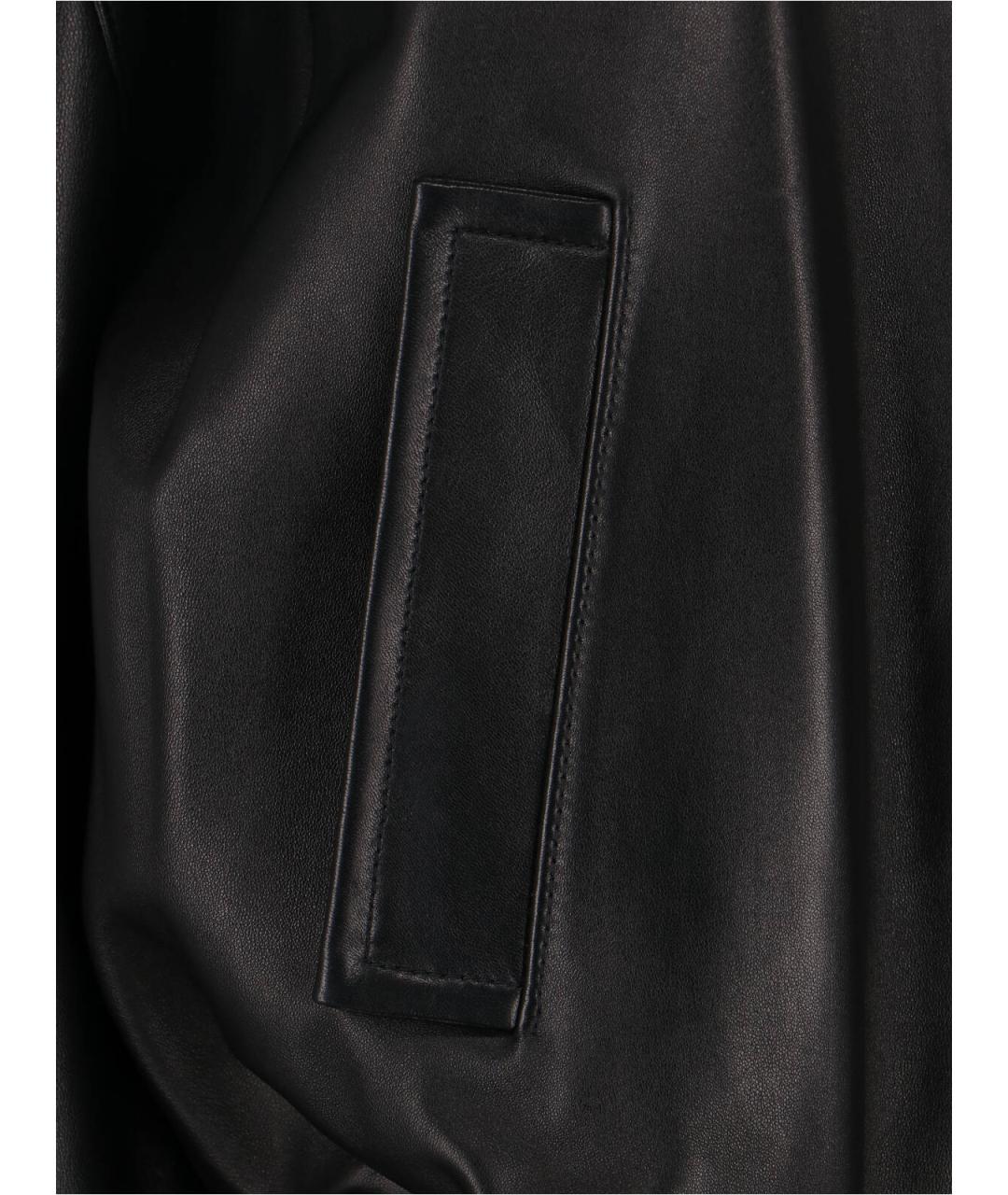 KHAITE Черная кожаная куртка, фото 5