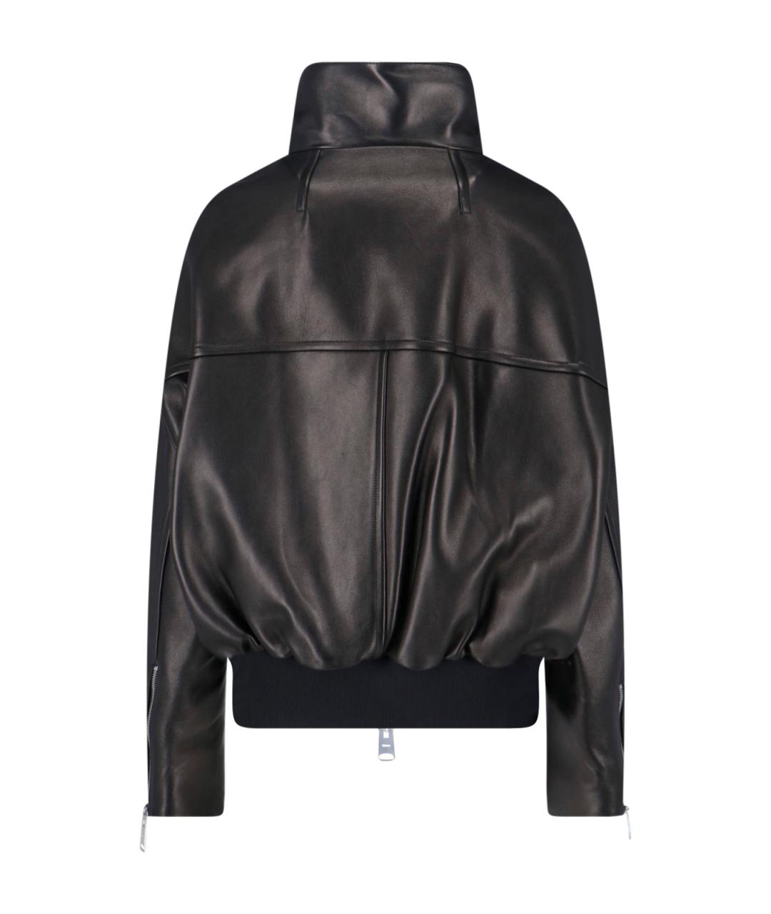 KHAITE Черная кожаная куртка, фото 2
