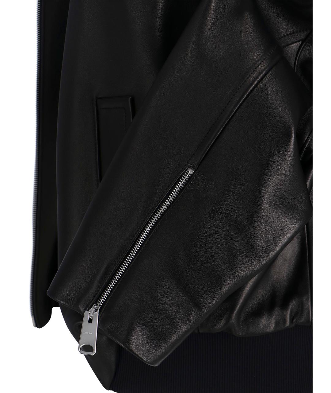 KHAITE Черная кожаная куртка, фото 7