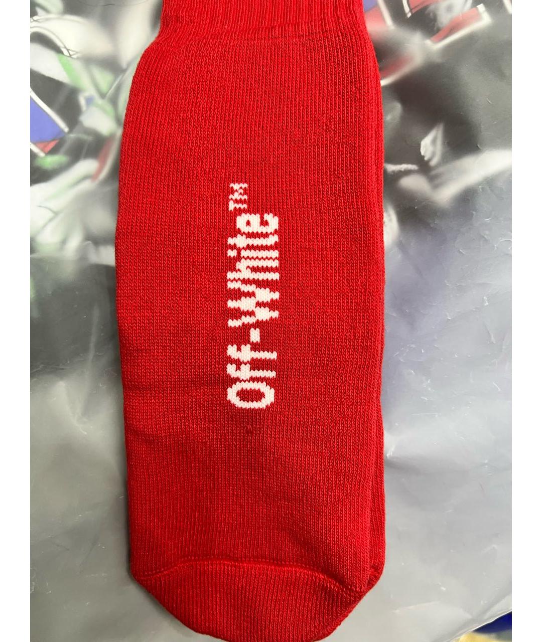 OFF-WHITE Красные носки, чулки и колготы, фото 4