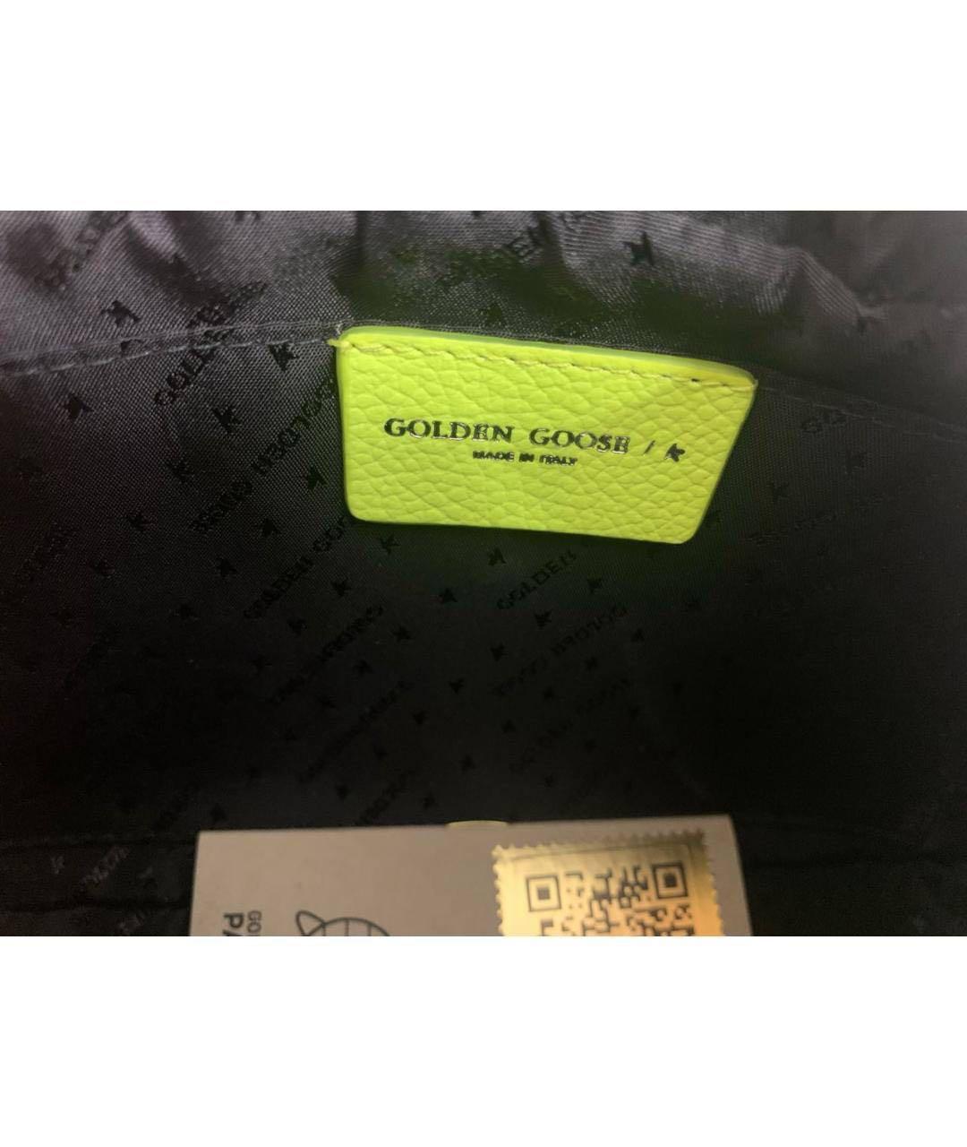 GOLDEN GOOSE DELUXE BRAND Желтая хлопковая сумка через плечо, фото 4