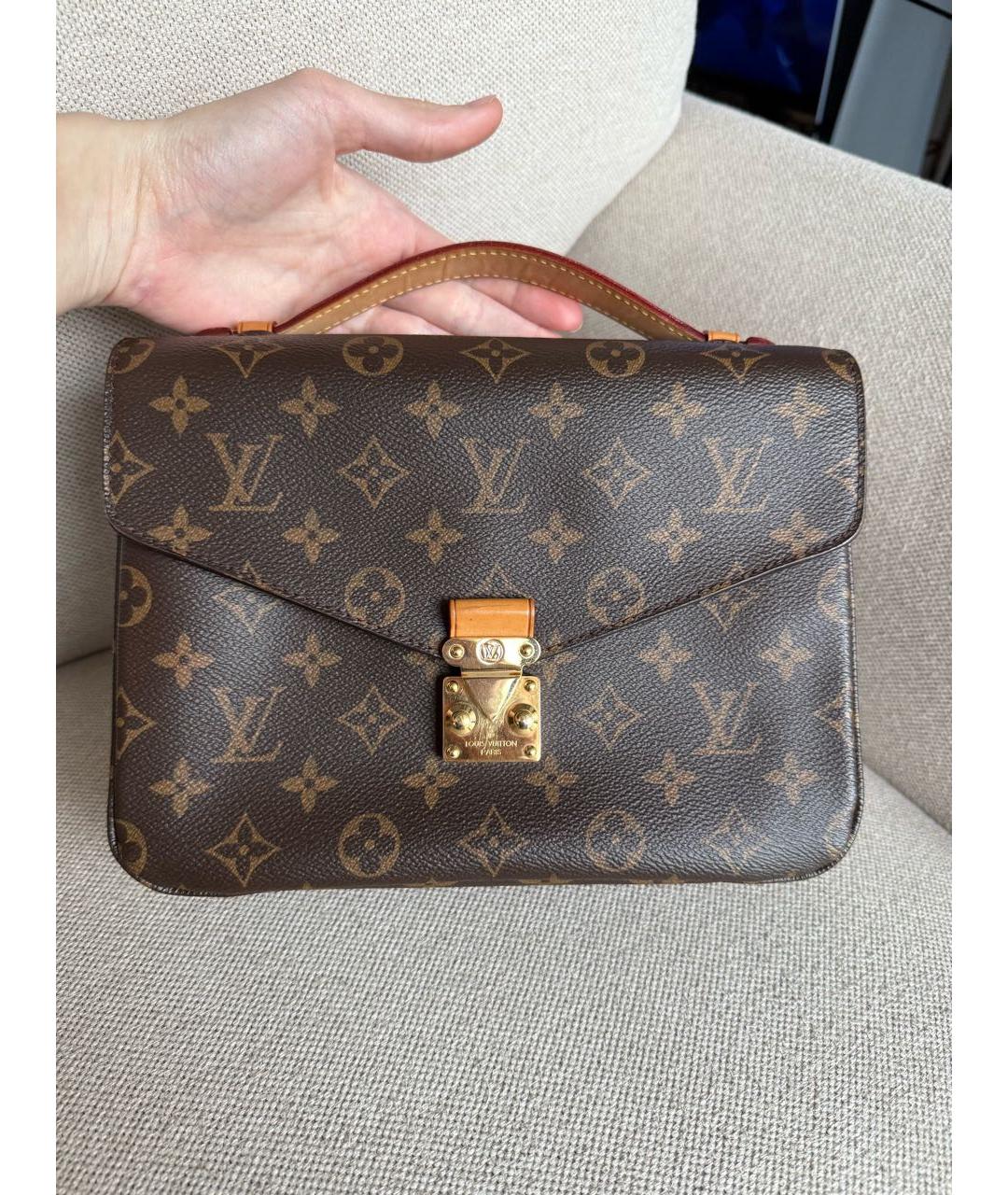 LOUIS VUITTON Коричневая сумка через плечо, фото 3
