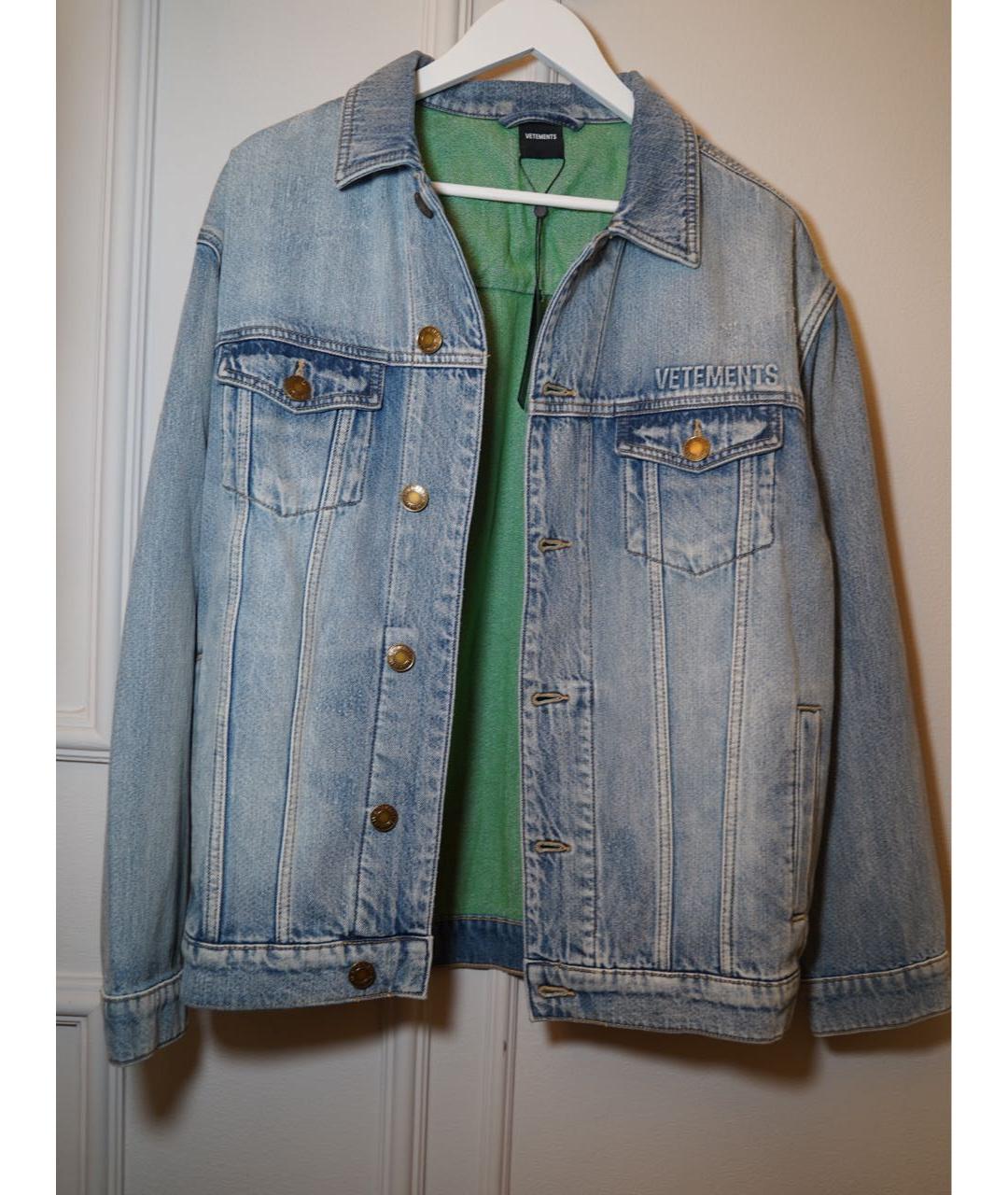 VETEMENTS Голубая деним куртка, фото 7