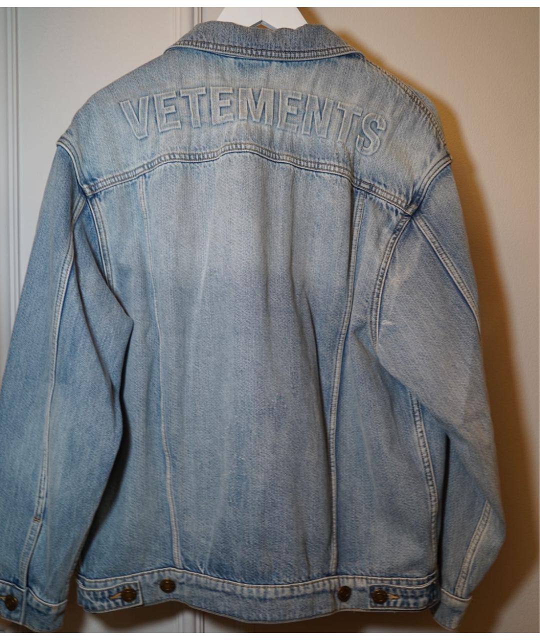 VETEMENTS Голубая деним куртка, фото 5
