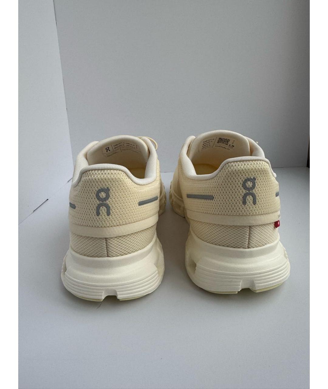 ON Бежевые текстильные кроссовки, фото 4
