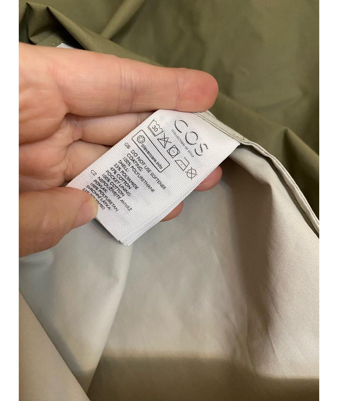 COS Зеленый тренч/плащ, фото 4