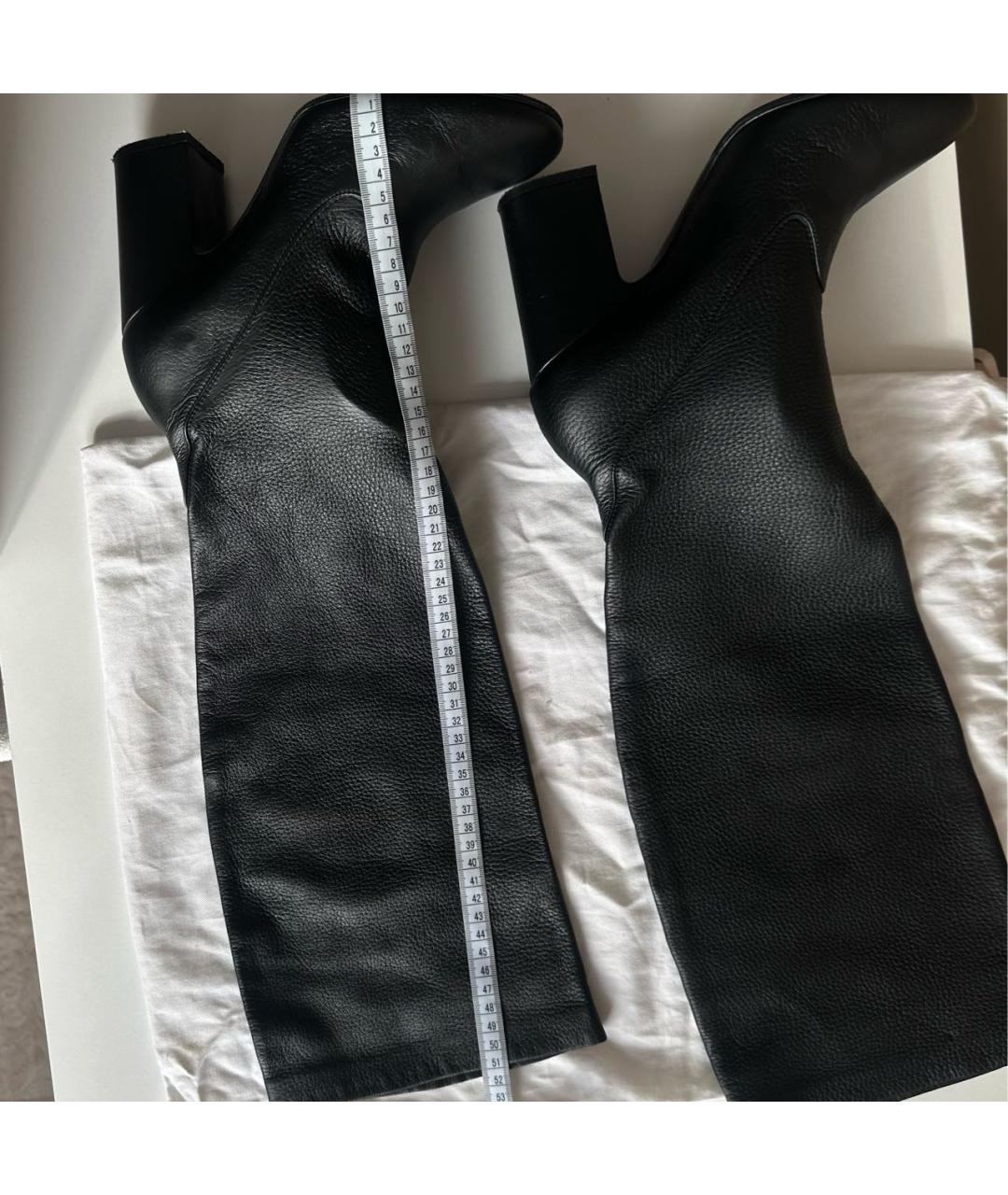 AGL Черные кожаные сапоги, фото 6