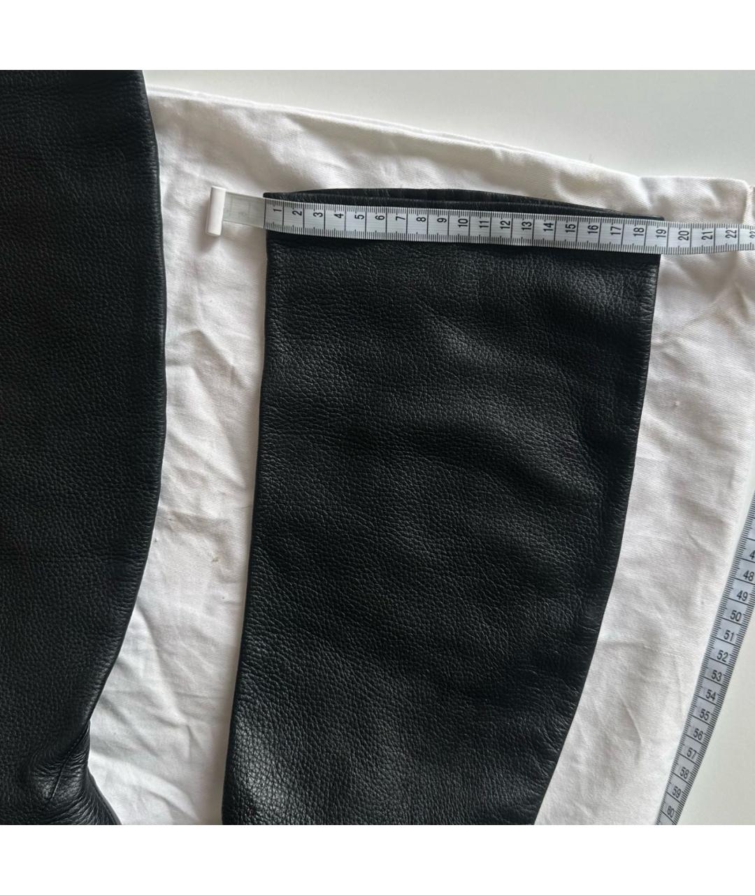 AGL Черные кожаные сапоги, фото 5