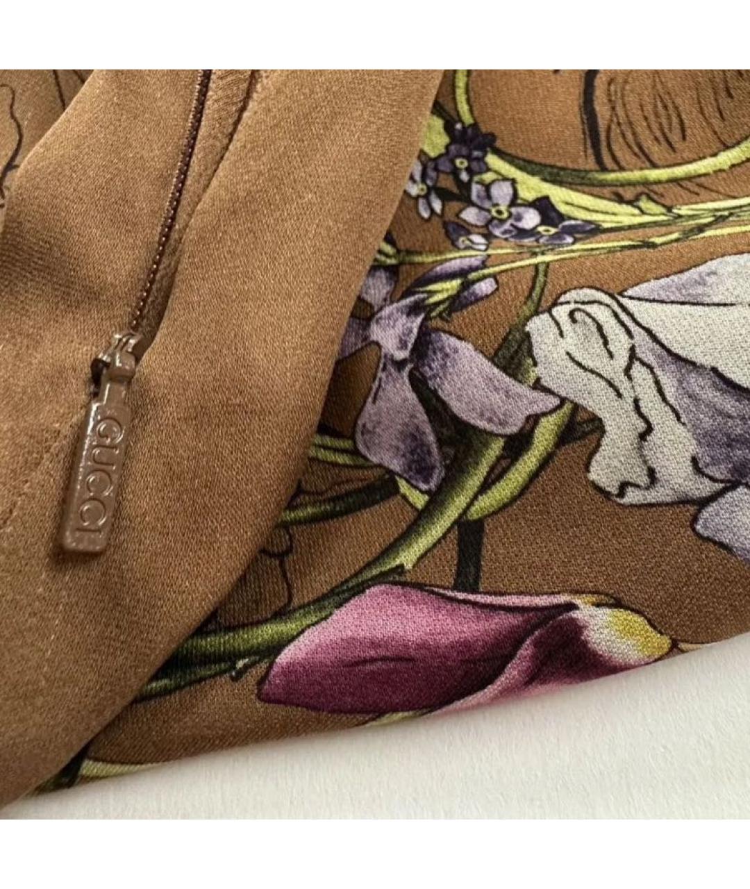 GUCCI Коричневое повседневное платье, фото 5