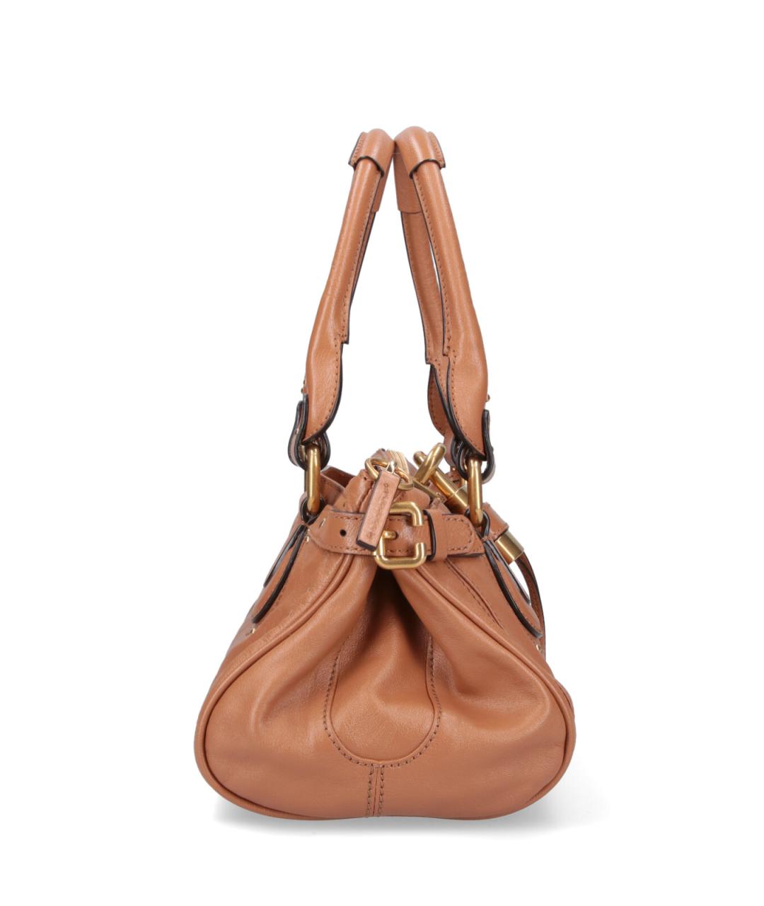 CHLOE Коричневая кожаная сумка тоут, фото 5