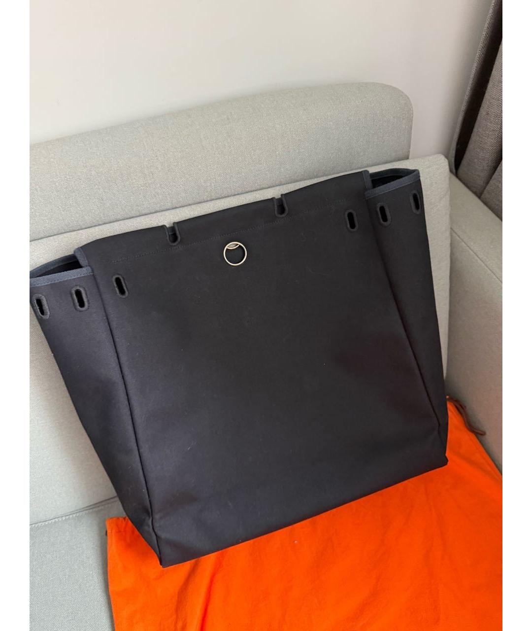 HERMES Черная кожаная сумка через плечо, фото 8