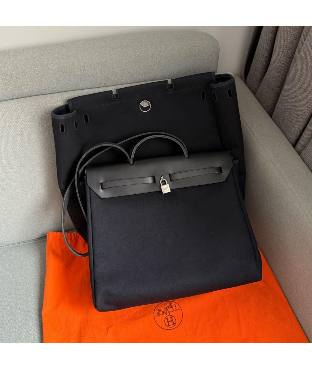 HERMES Черная кожаная сумка через плечо, фото 2