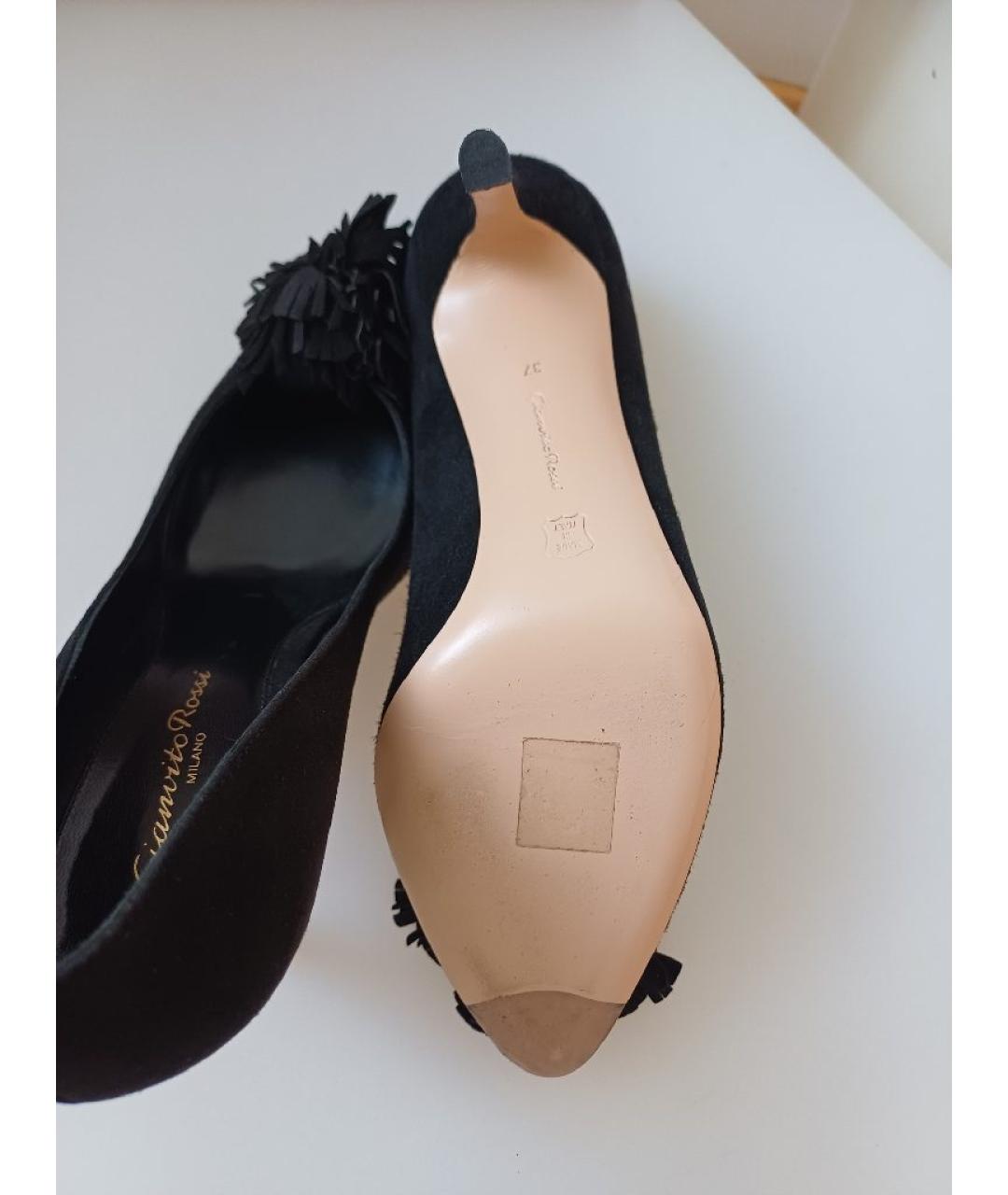 GIANVITO ROSSI Черные замшевые туфли, фото 8