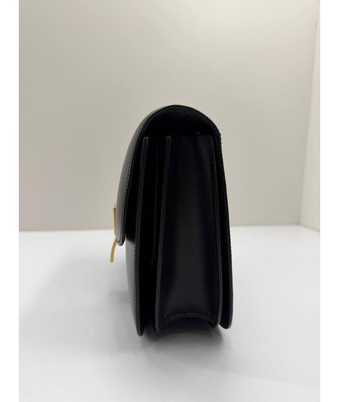 CELINE Черная кожаная сумка через плечо, фото 5