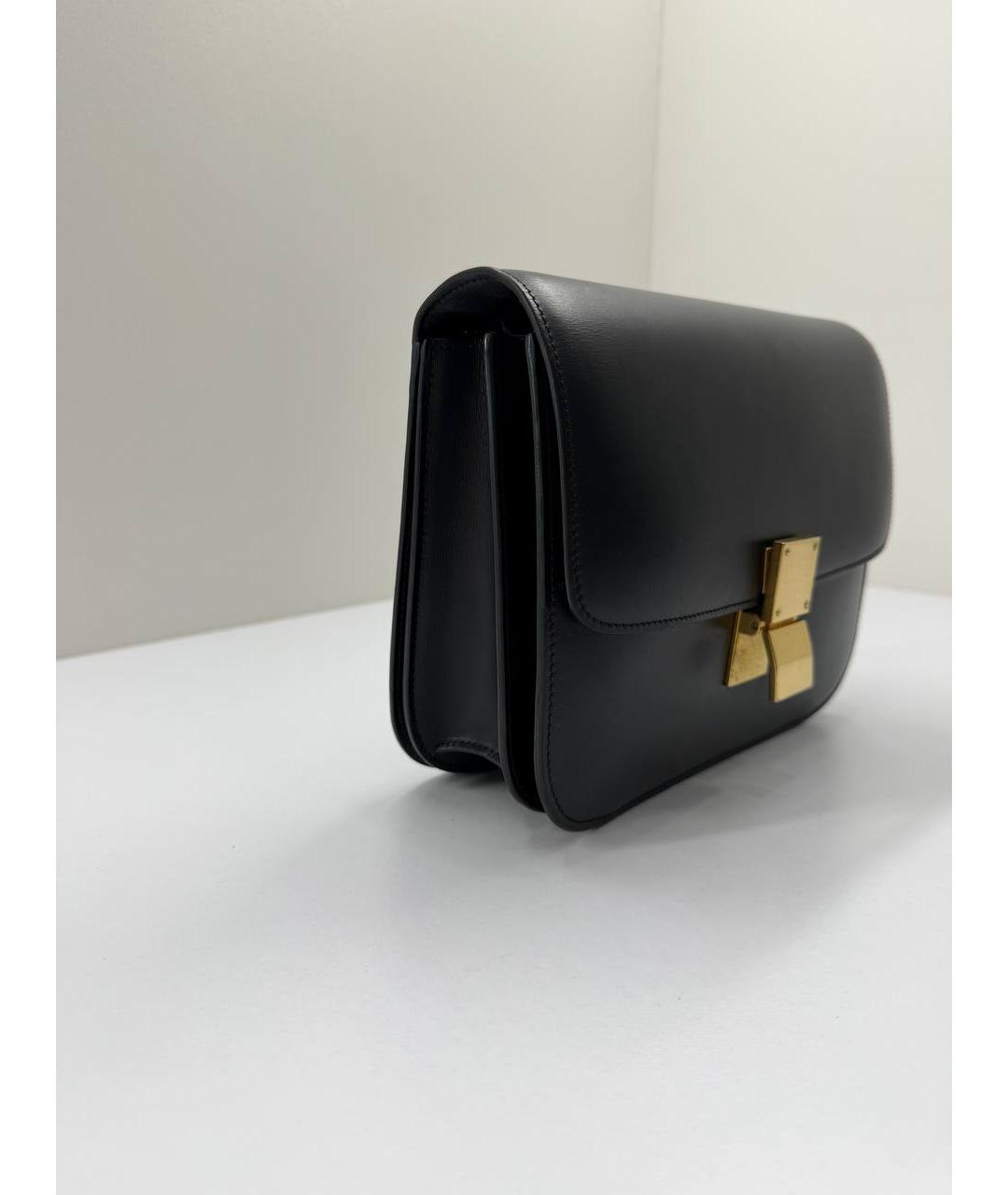 CELINE Черная кожаная сумка через плечо, фото 4