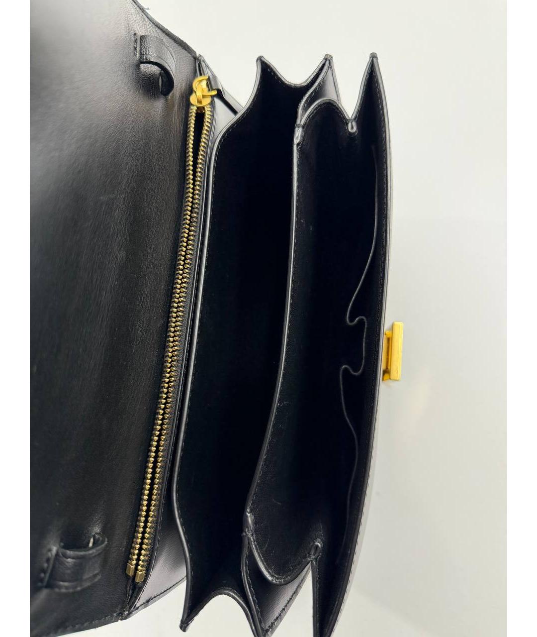 CELINE Черная кожаная сумка через плечо, фото 7