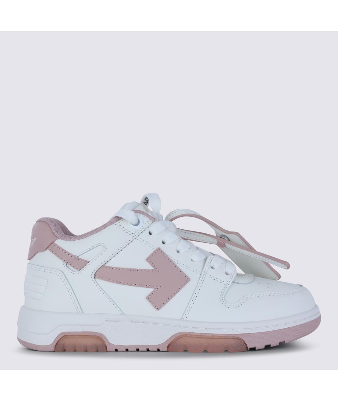 OFF-WHITE Белые кожаные кроссовки, фото 2