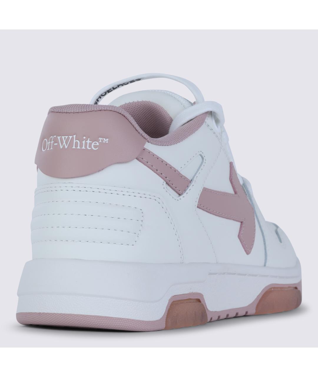 OFF-WHITE Белые кожаные кроссовки, фото 4